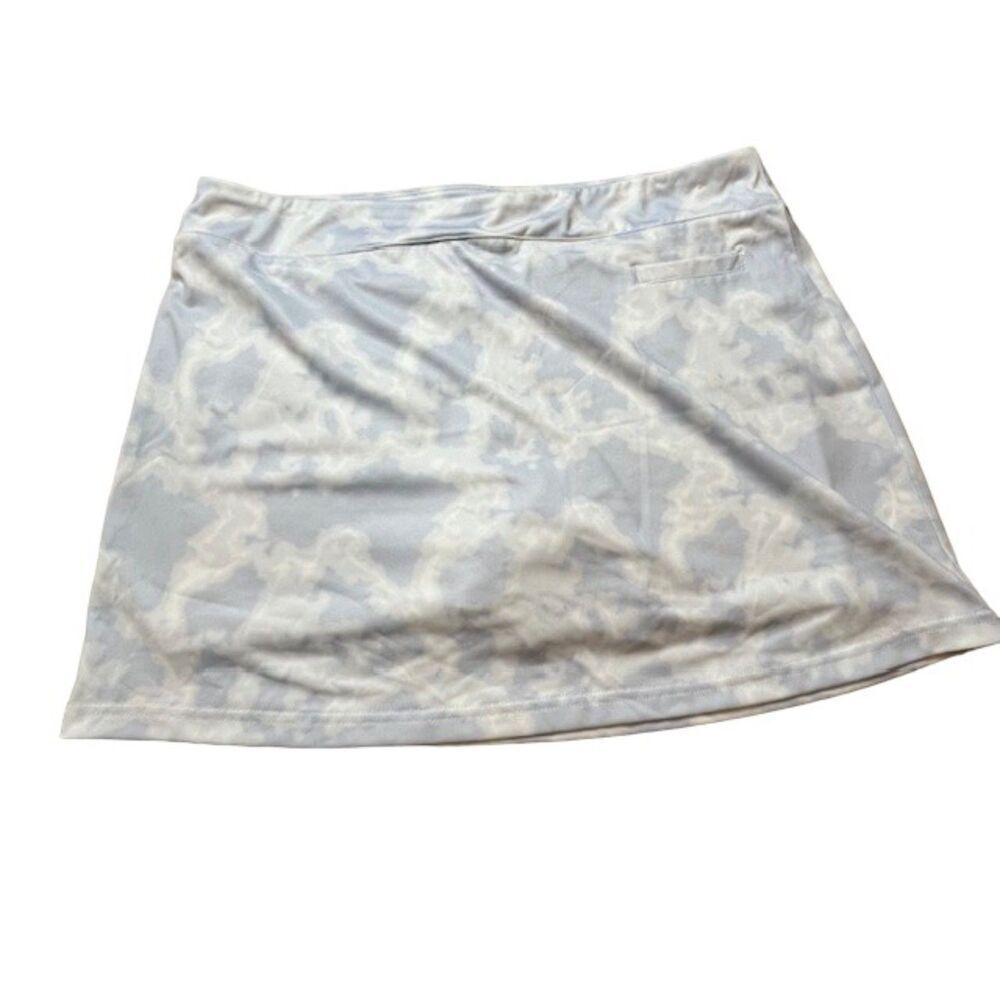 Pebble Beach Women's Skort Dry-Luxe Performance‎ Blue White Clouds Large